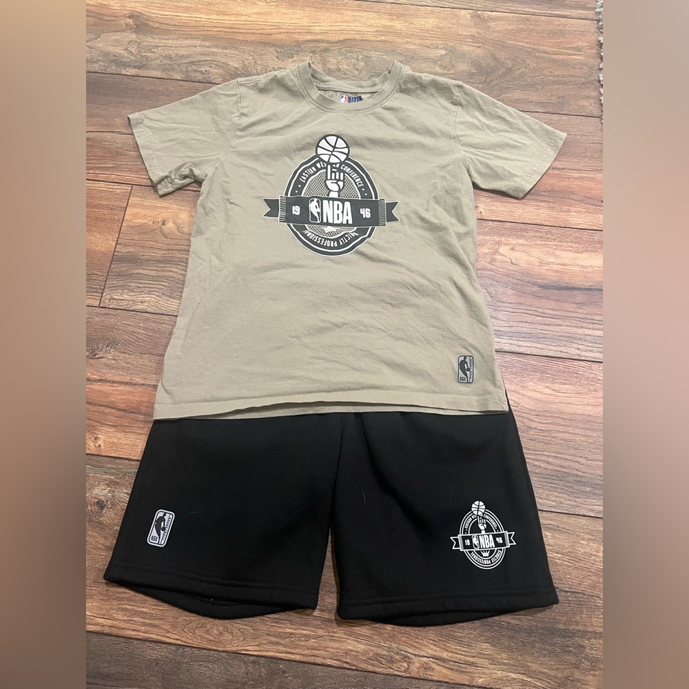 { nba } boys t-shirt and shorts set